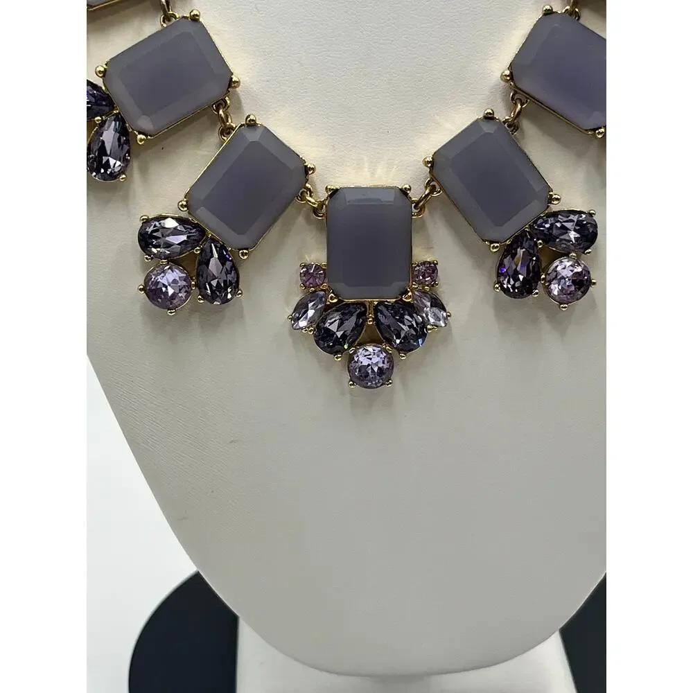 Kate Spade Daylight Jewels Collar Pale Lilac Lavender Purple Gems Necklace‎